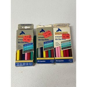 Vintage Surebonder All-Temperature Mini Glue Sticks Multi Color Variety Pack For